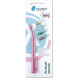 Mellemrumsbørster Mix-pakke Miradent Pic-Brush Intro Kit PINK
