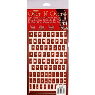 Armour Etch Over N Over Stencil 21-1601 – Et fleksibelt 5x8 tommer ark til glas, spejle, keramik, metalætsning og maling (Fremstillet i USA)