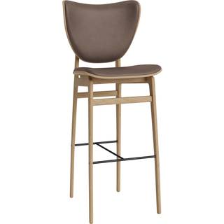 NORR11 Elephant Barstol H75 cm Egetræ/Dark Brown 21001