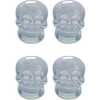 Irisierende Totenkopfteller 4er Set 18cm