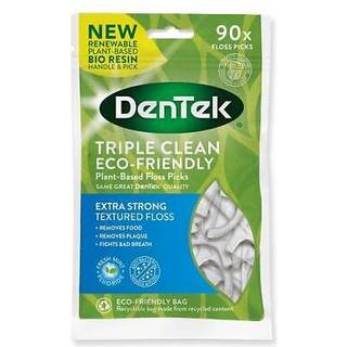 Plantebaserede Tandtrådsbøjler 90 stk. DenTek Eco Triple Clean Floss Picks