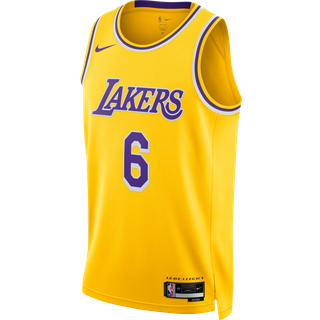 Los Angeles Lakers Icon Edition 2022/23 Nike Dri-FIT NBA Swingman-trøje til mænd - gul - M