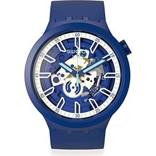 Swatch Fresh Orange Skeleton Dial & Orange Strap Unisex Watch SB01O101