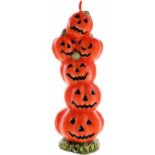 Halloween Kürbis Kerze 19 cm