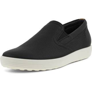 ECCO Soft 7 W - Slip-on sko i læder til damer - Sort - Size: 37 (UK 4.5)