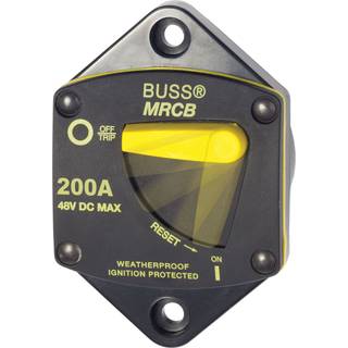 Automatsikring Blue Sea Systems Circuit Breaker 187 Panel Mount, 200 A, M8, 48 V DC