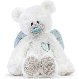 Demdaco Blue Guardian Angel Bear 9,5 tommer plys b?rns udstoppede dyreaktivitet rangle leget?j