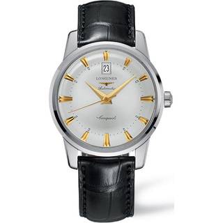 Longines L1.645.4.75.4 Heritage Sølvfarvet/Læder Ø40 mm