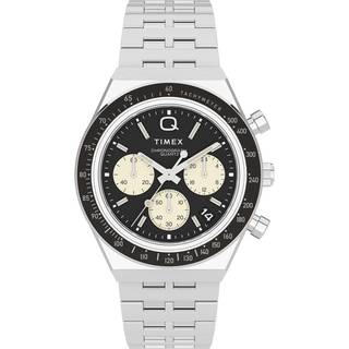 Timex Q Chronograph 40mm Black Dial