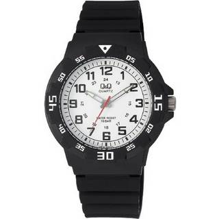 Q&Q VR18J003Y Classic Hvid/Gummi Ø43 mm