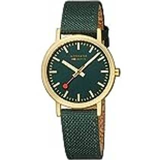 Mondaine A660.30314.60SBS Damenuhr Classic Grün und Gold 36mm 3ATM