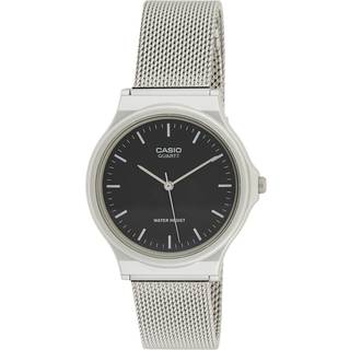 Casio VINTAGE Unisex Sort Sølv Ur (Ø 35 mm)