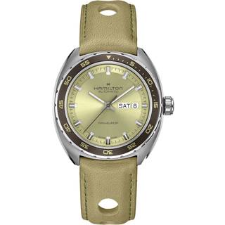 Hamilton American Classic Pan Europ Day-Date Auto 2 Straps Set Automatic Green Dial Men's Watch H35445860