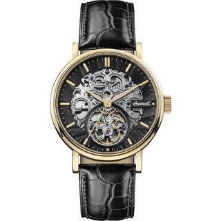 Ingersoll 1892 The Charles Men's Automatic Watch with a Black Dial and a Black Leather Strap - I05802B