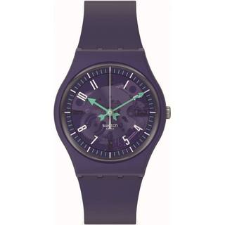 Swatch PHOTONIC PURPLE Purple Silicone Strap Purple Dial Bio-Sourced Case Unisex Watch SO28V102