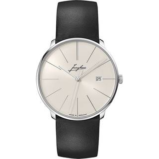 Junghans - Meister Fein Signatur Automatic 39.5mm Stainless Steel and Leather Watch, Ref. No. 27/4355.00 - Men - White
