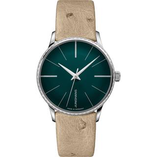 Junghans 27/3240.00 Meister Damenarmbanduhr Automatic Beige/Grün