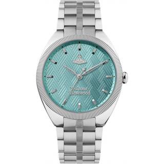 Vivienne Westwood Silver + Turquoise Mews Watch - Silver