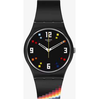 Swatch BLACK CAROUSEL SQUARES The March Collection SO28B705