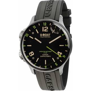 U-Boat 8838/A Capsoil Doppiotempo SS GMT Herrenuhr 45mm 10ATM