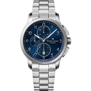 Maurice Lacroix Pontos Chronograph 43mm PT6388-SS002-420-1 - Herre - 43 mm - Analog - Automatisk - Safirglas