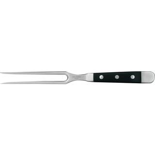 Güde Alpha Fleischgabel 16 cm - CVM-Messerstahl - Griffschalen Hostaform - Schwarz,Silber