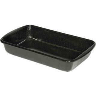 Riess Classic Bratformen Auflaufform 32 x 19 cm - Emaille - Schwarz
