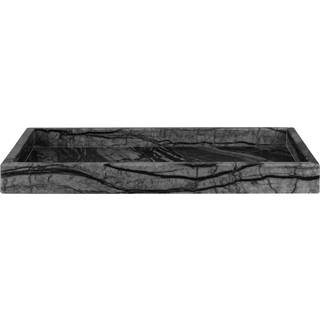 Mette Ditmer Marble dekorationsbakke 16x31 cm Sort/Grå