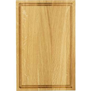 Jack & Lucy Essentials Schneidebrett M 45x29,5 cm mit Saftrille - Eiche-Langholz - Braun