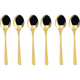 Sambonet Cutlery - 'Taste' moka spoon, set of six, gold in Gold Gold S/Steel