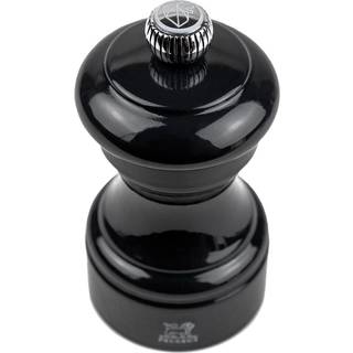 Peugeot Bistrorama Salzmühle 10 cm Buchenholz schwarz lackiert - Stahlmahlwerk - Schwarz