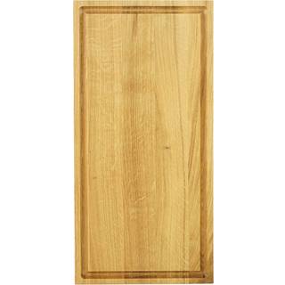 Jack & Lucy Essentials Schneidebrett L 60x29,5 cm mit Saftrille - Eiche-Langholz - Braun