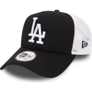New Era LA Dodgers Clean Black A-Frame Trucker Cap newera adult unisex Black newera adult unisex Black newera adult unisex Black newera adult unisex B - One Size