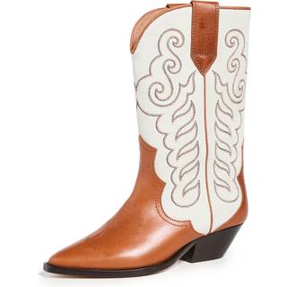 Isabel Marant Duerto embroidered leather boots - brown - EU 37