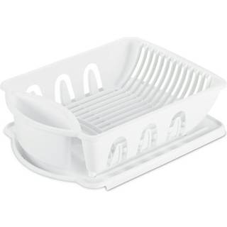 Sterilit 06218006 Sink Dish Rack Drainer White