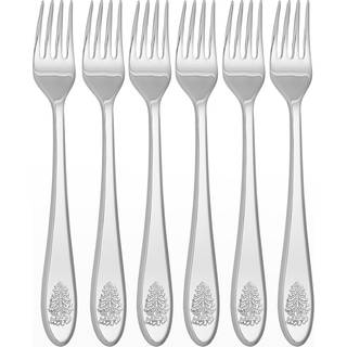 Spode juletr?cocktail gafler | | Salatgaffler til forretter | Julforginner Forks | 18/10 Rustfrit st?l bestik | Rettensil Set - Opvaskemaskine Sa