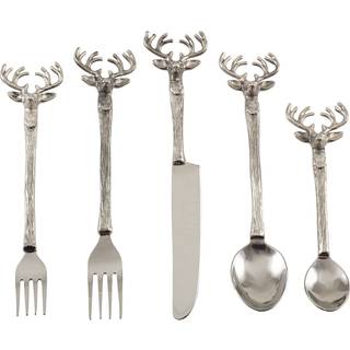 Saro Lifestyle SP779.S Reindeer Design Rustic Style Bestrowware - S?t med 5 s?lv 11 """" X 12 """"