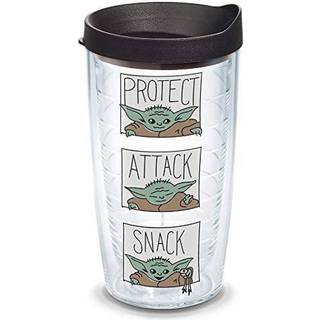 TERVIS STAR WARS - Mandalorian Protect Attack Snack Made in USA Double Walled Isolated Tumbler Travel Cup holder drinks Cold & Hot 16oz Classic