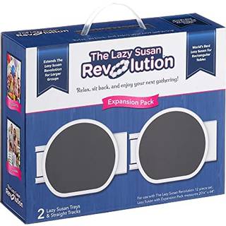 Original Mørk Grå Udvidelsespakke: 2 lige spor og 2 bakker - Kræver Lazy Susan Revolution komplet sæt (sælges separat)