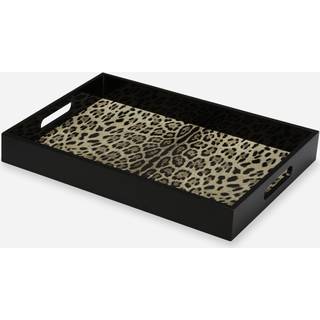 Dolce&Gabbana Casa Serving And Trays - 'Leopardo' tray, rectangular in Multicolor 100% Wood