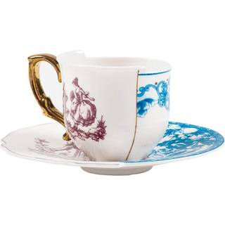 Seletti - Hybrid-Eufemia Coffè Cup With Saucer In Porcelain - Kaffekopper - Ctrlzak - Flerfarvet