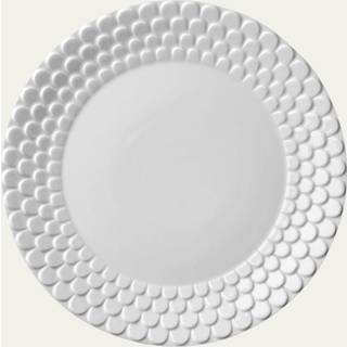 L'Objet Tableware - 'Aegean' dinner plate, white in White Porcelain