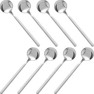 Pakke med 8 rustfrit st?l espresso skeer findtop mini teskefulde s?t til kaffe britiske te dessert kage is cappuccino 5,3 tommer