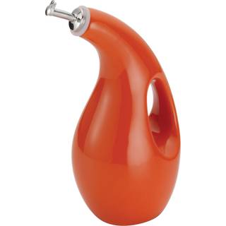 Rachael Ray Solid Glaze Ceramics Evoo Olive Oil Bottle Dispenser med tud - 1 stykke orange