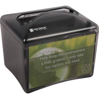SAN JAMAR H4003TBK H4003 Sted Table Top Interfold Sapkin Dispenser 200 Kapacitet Black Pearl