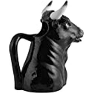 Bordallo Pinheiro Serving and Trays - 'Jarros' pitcher, bull in multicolour earthenware