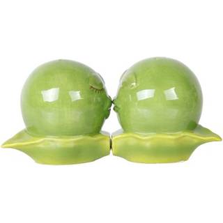 Pacific Giftware Kissing Peas i en pod magnetisk salt og peber ryster gave?ske s?t keramik