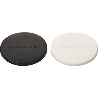 Le creuset s?t p? 2 m?lle h?tter sort og hvid 12 """"
