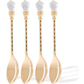 Matashi Mttspn434-4 Dessert Spoon Sæt med 4 guld