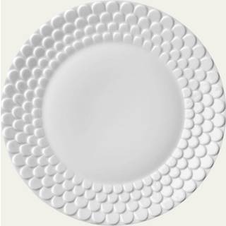L'Objet Tableware - 'Aegean' dessert plate, white in White Porcelain